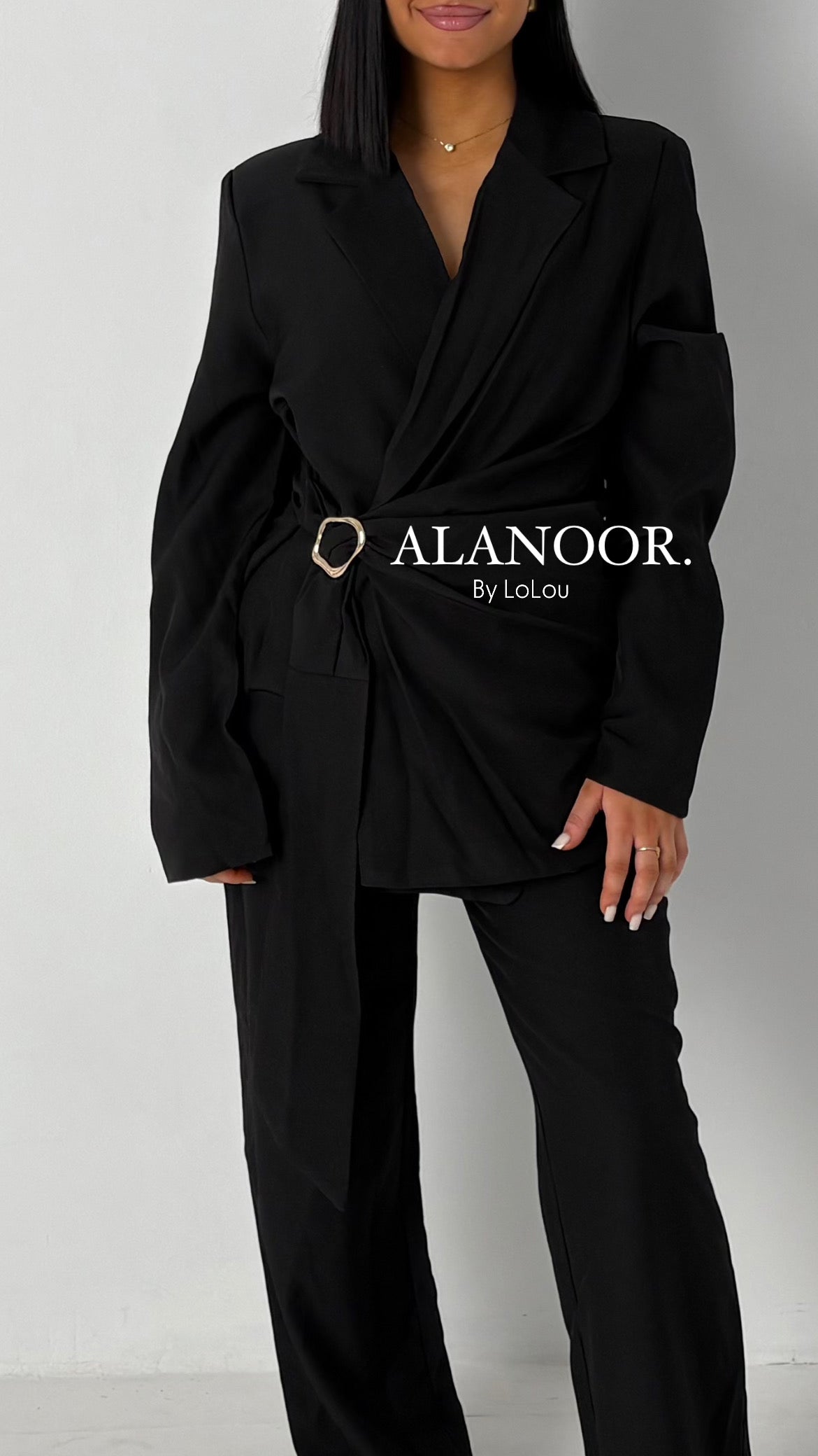 CONJUNTO BLAZER LAZO NEGRO