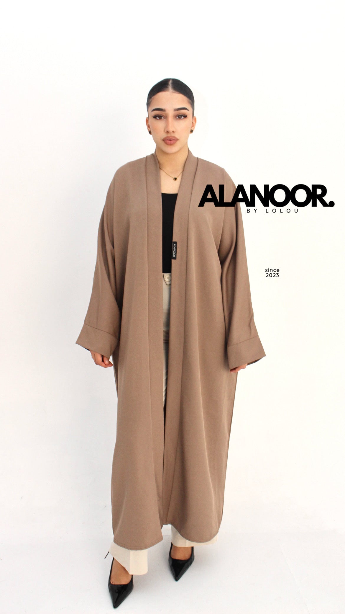 Kimono Largo Marrón Nude