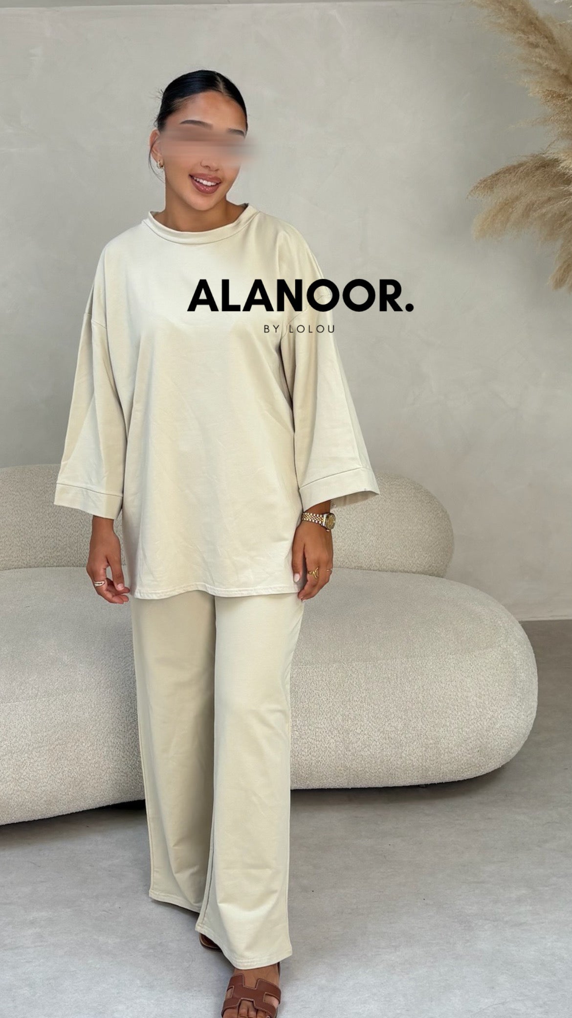 CONJUNTO OVERSIZE BEIGE
