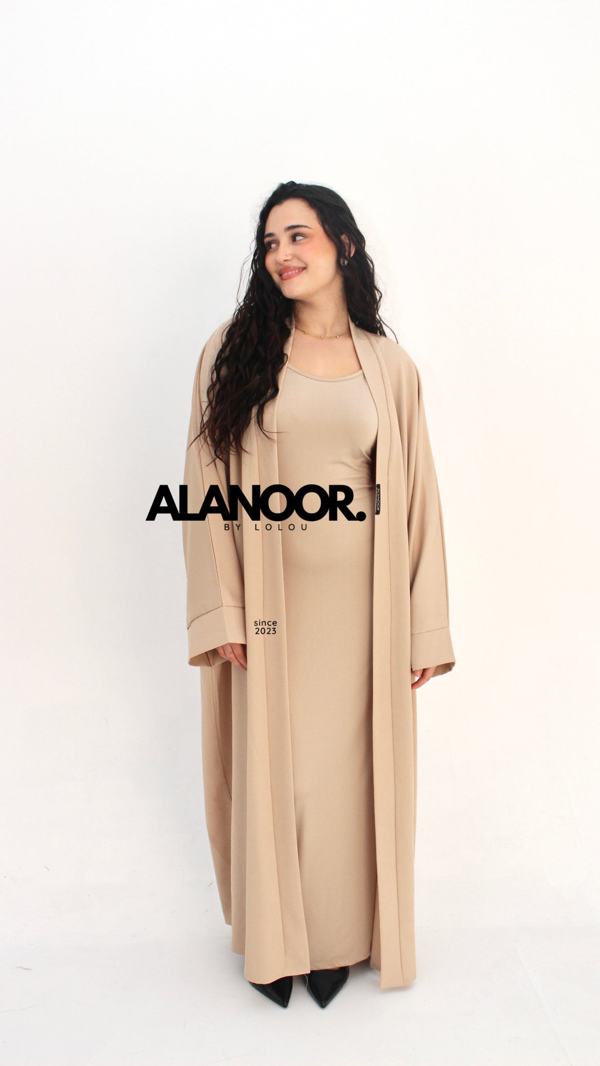 Kimono Largo Beige