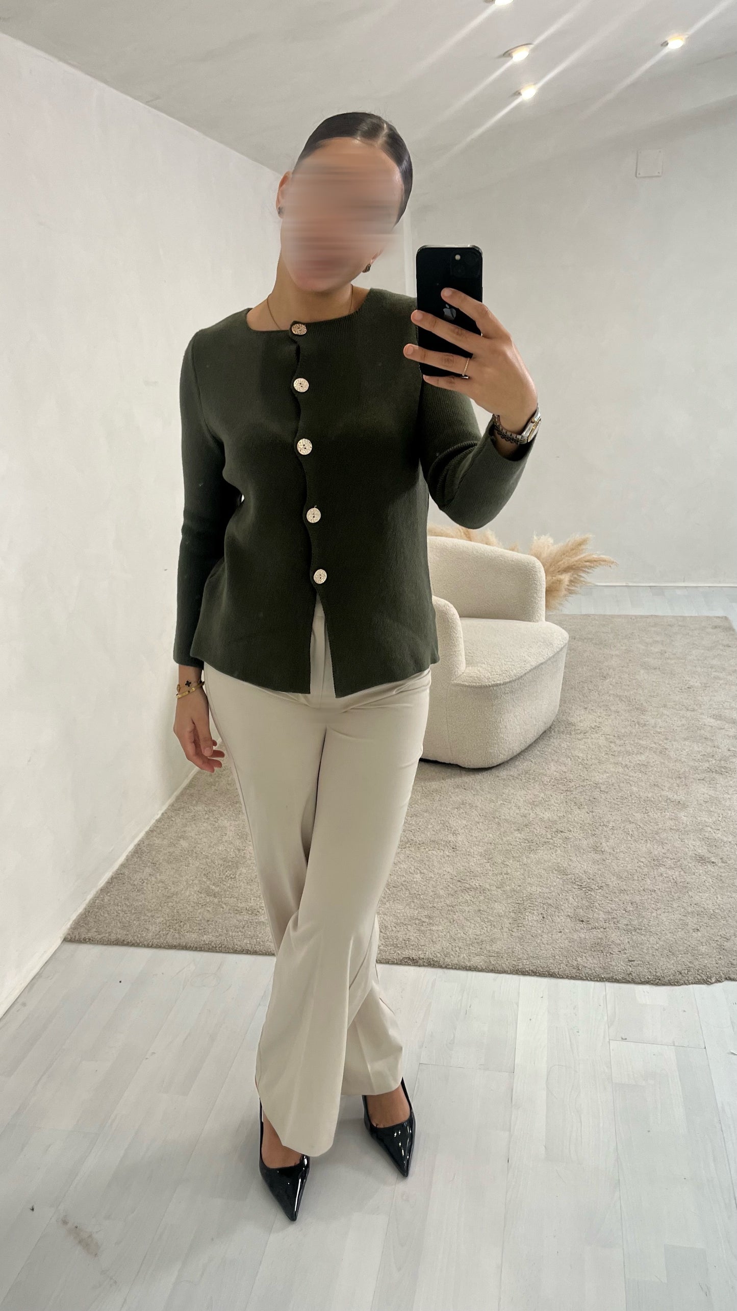 Jersey botones verde