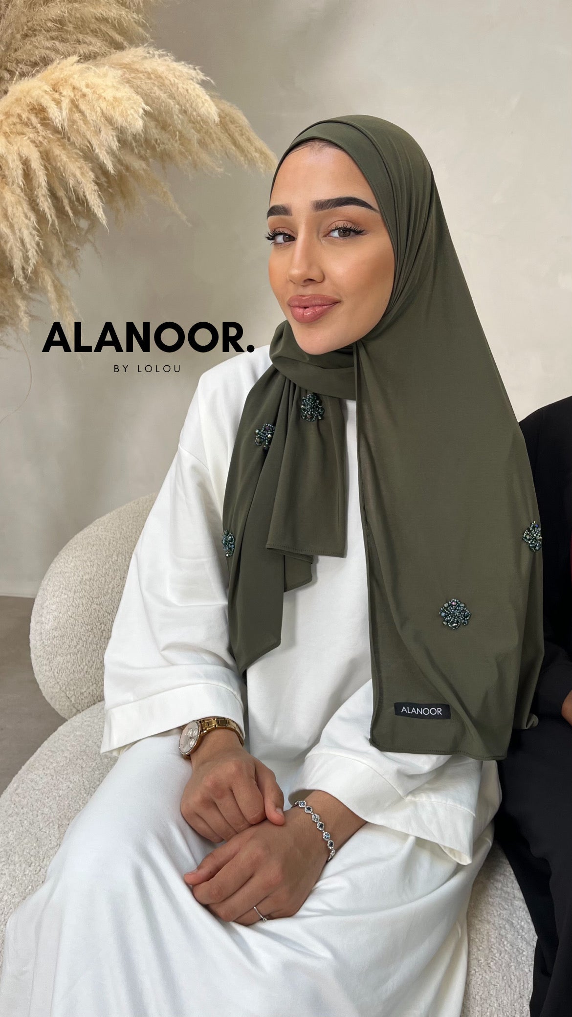 Hijab Jersey premium verde