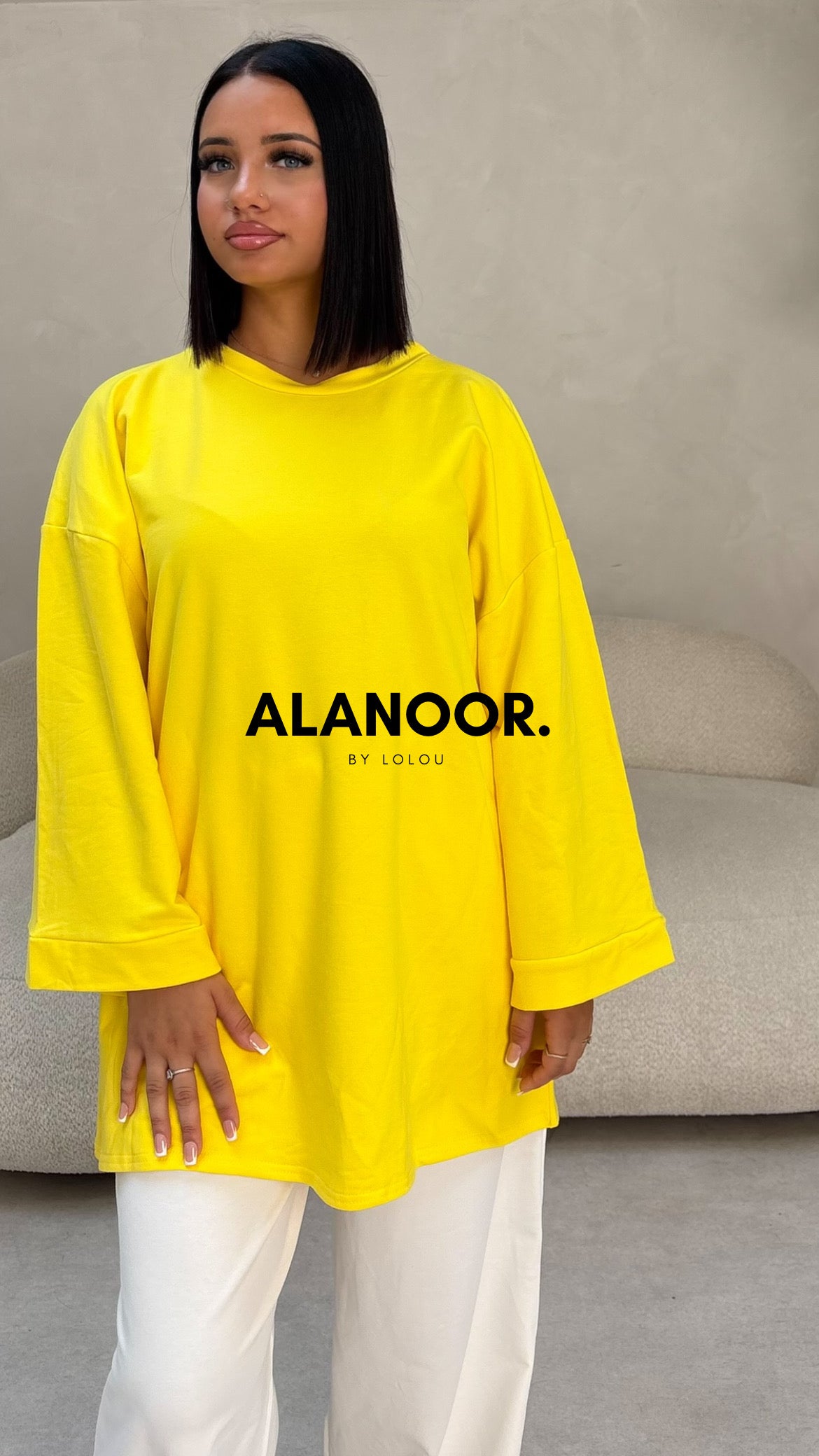 Camisa Oversize amarillo