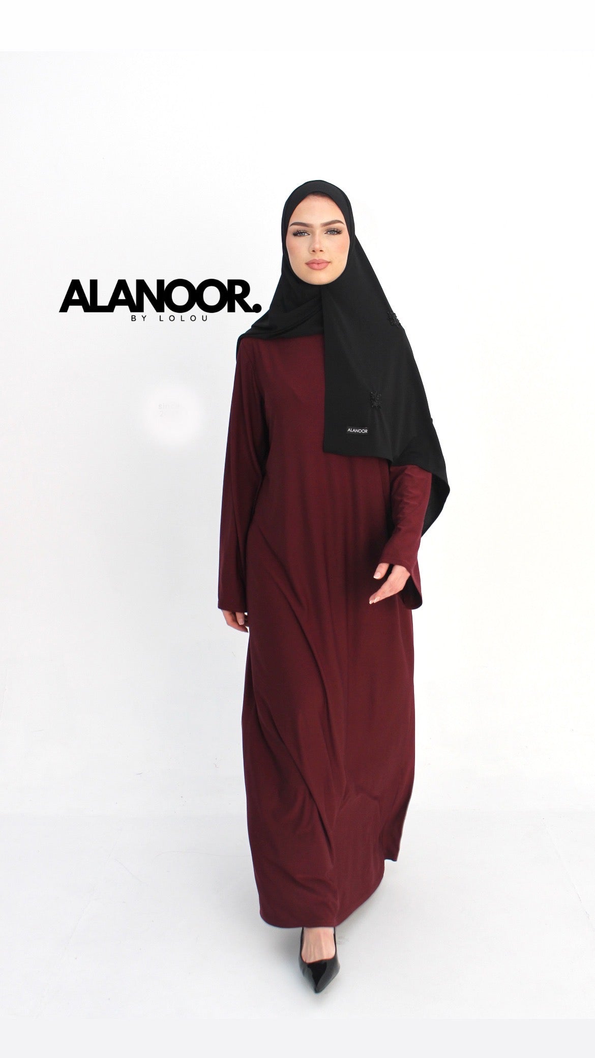 ABAYA JERSEY GRANATE BURDEOS