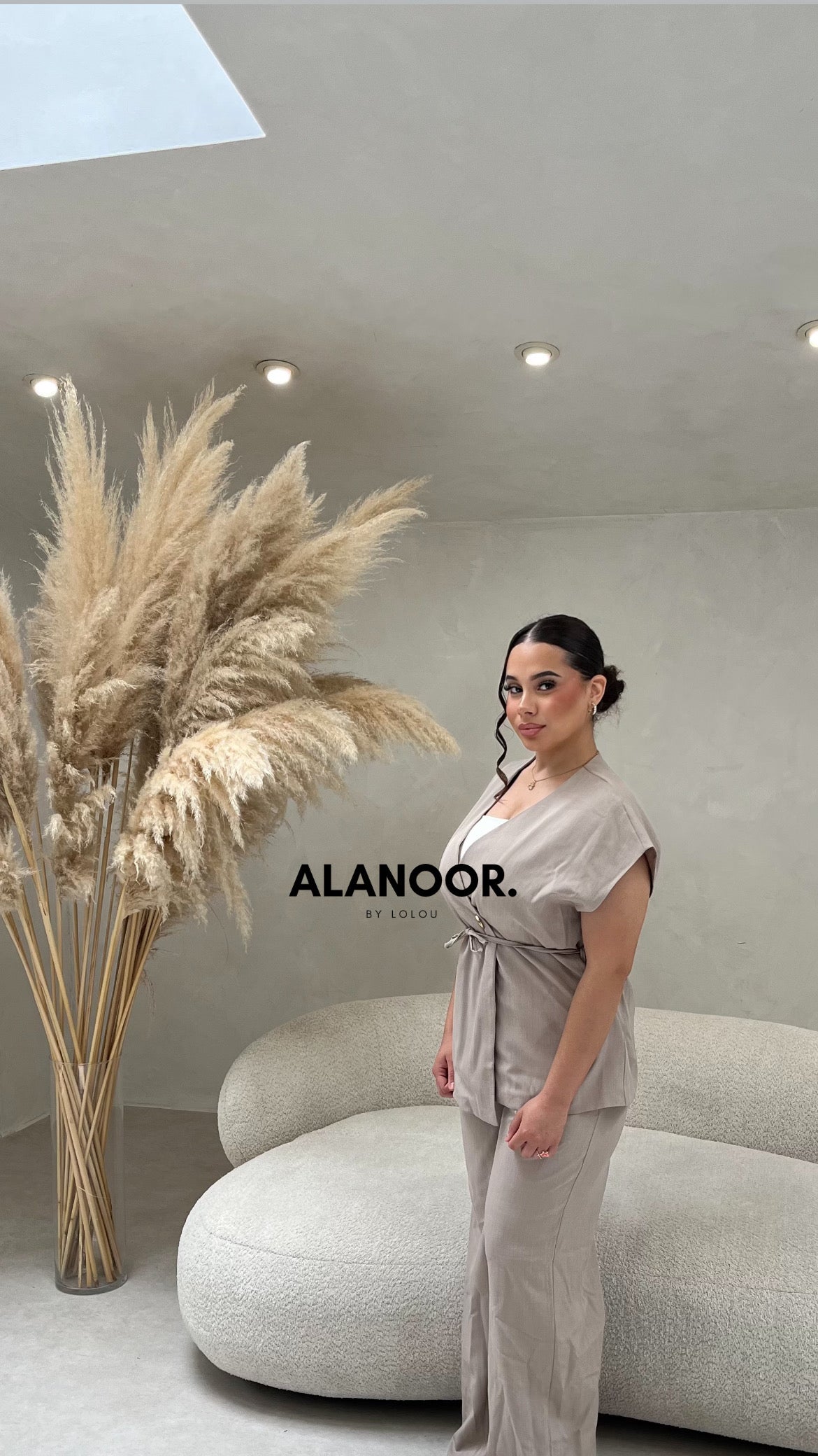 Conjunto cruzado Taupe