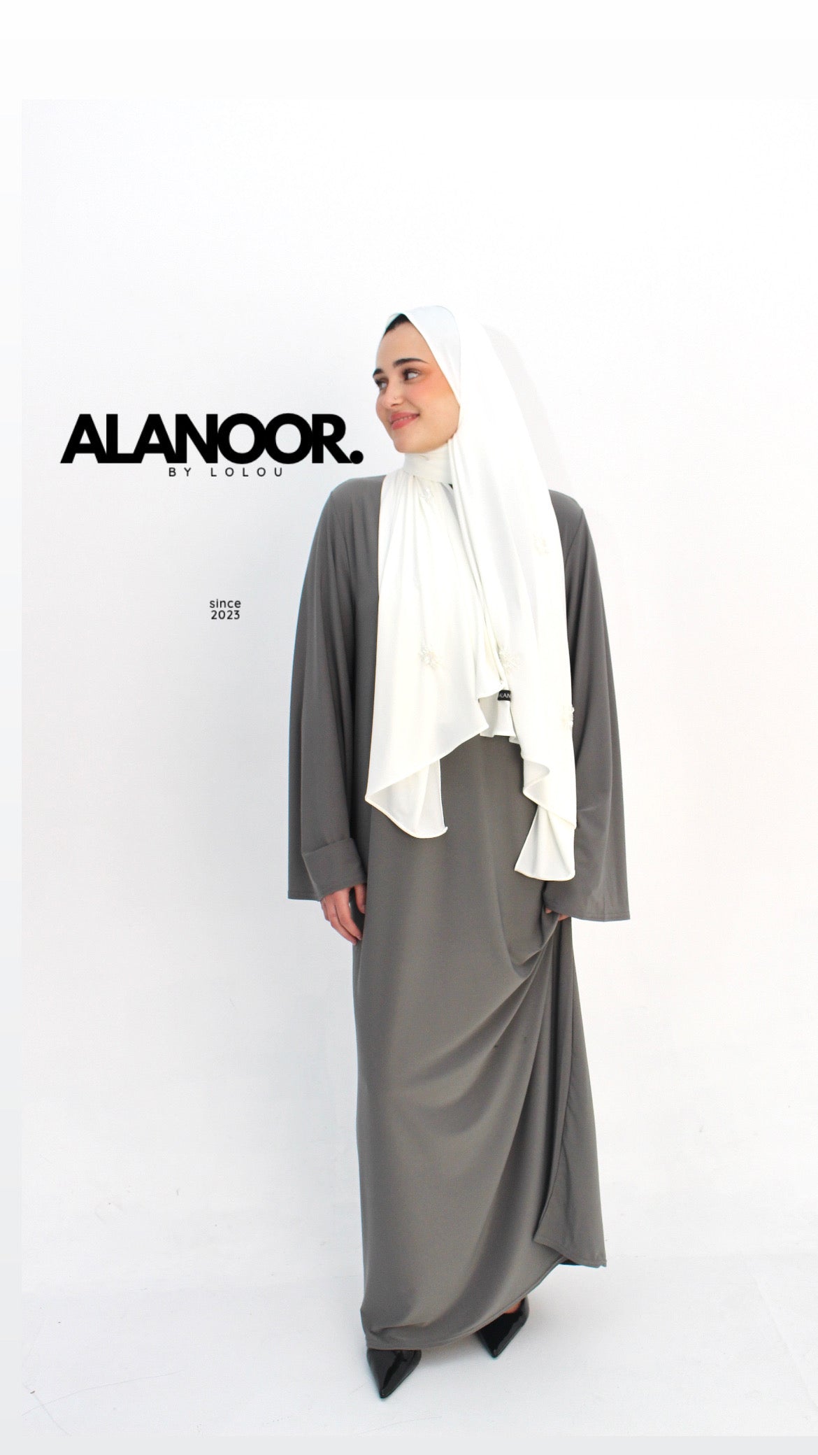 ABAYA JERSEY GRIS