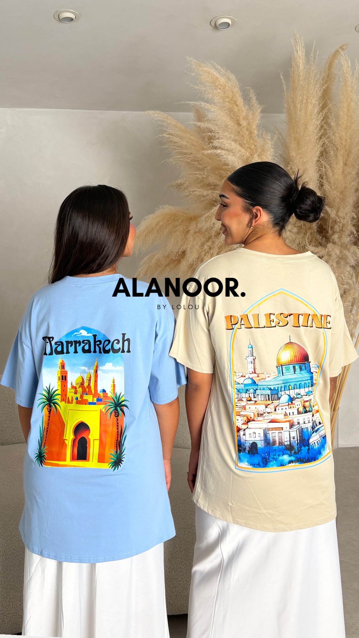 Camiseta OVERSIZE PALESTINE BEIGE