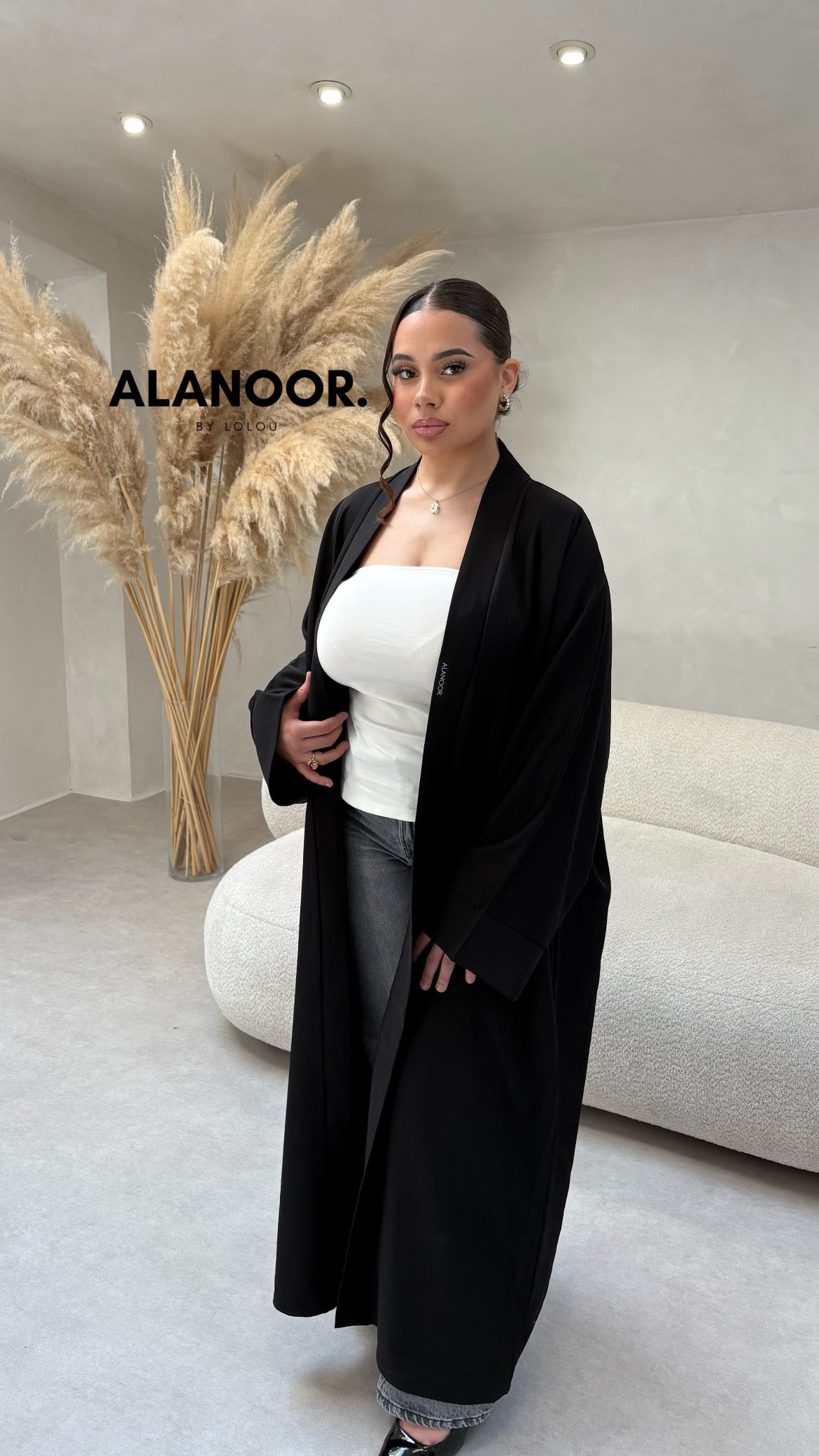 Kimono largo Negro