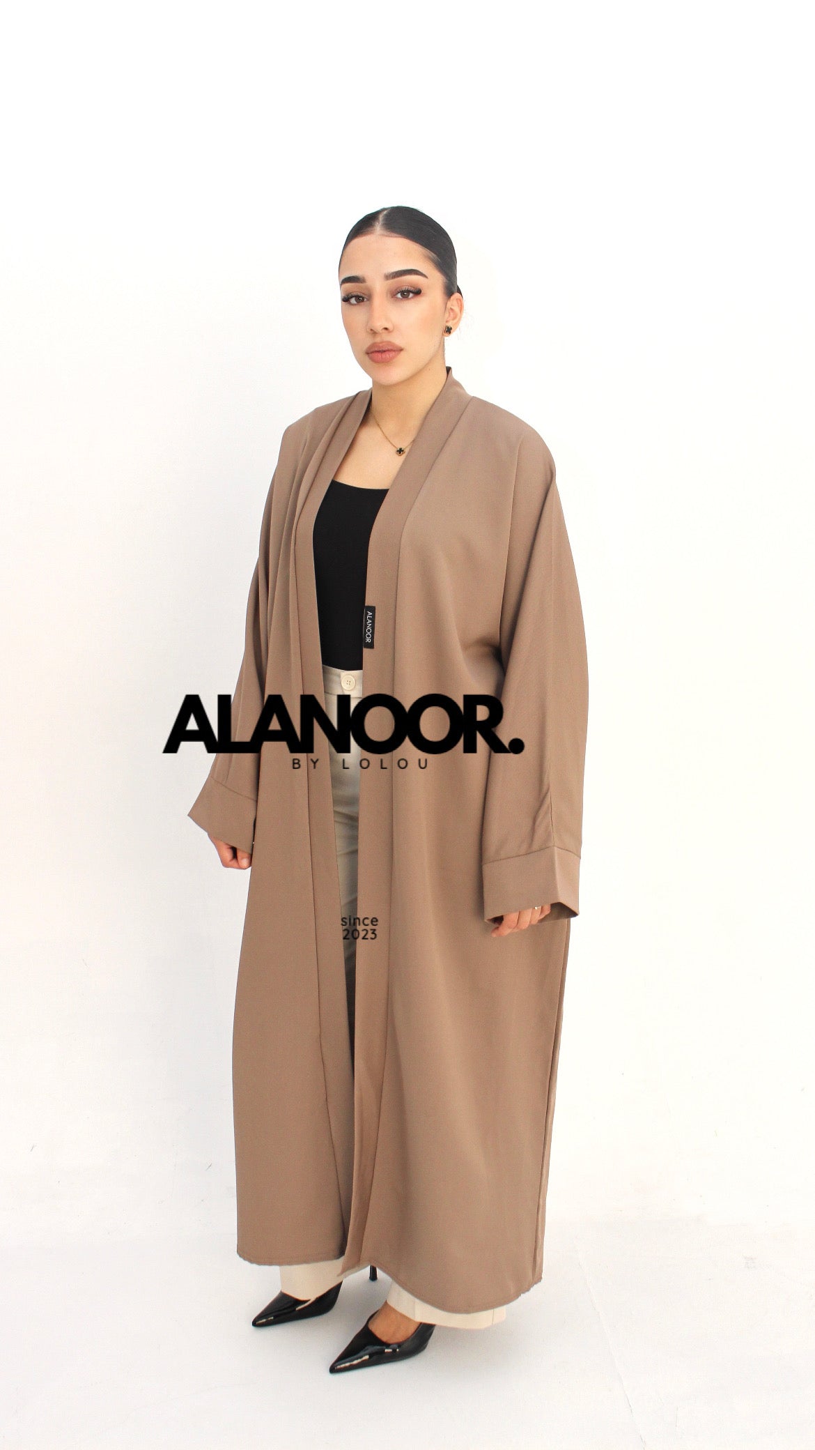 Kimono Largo Marrón Nude