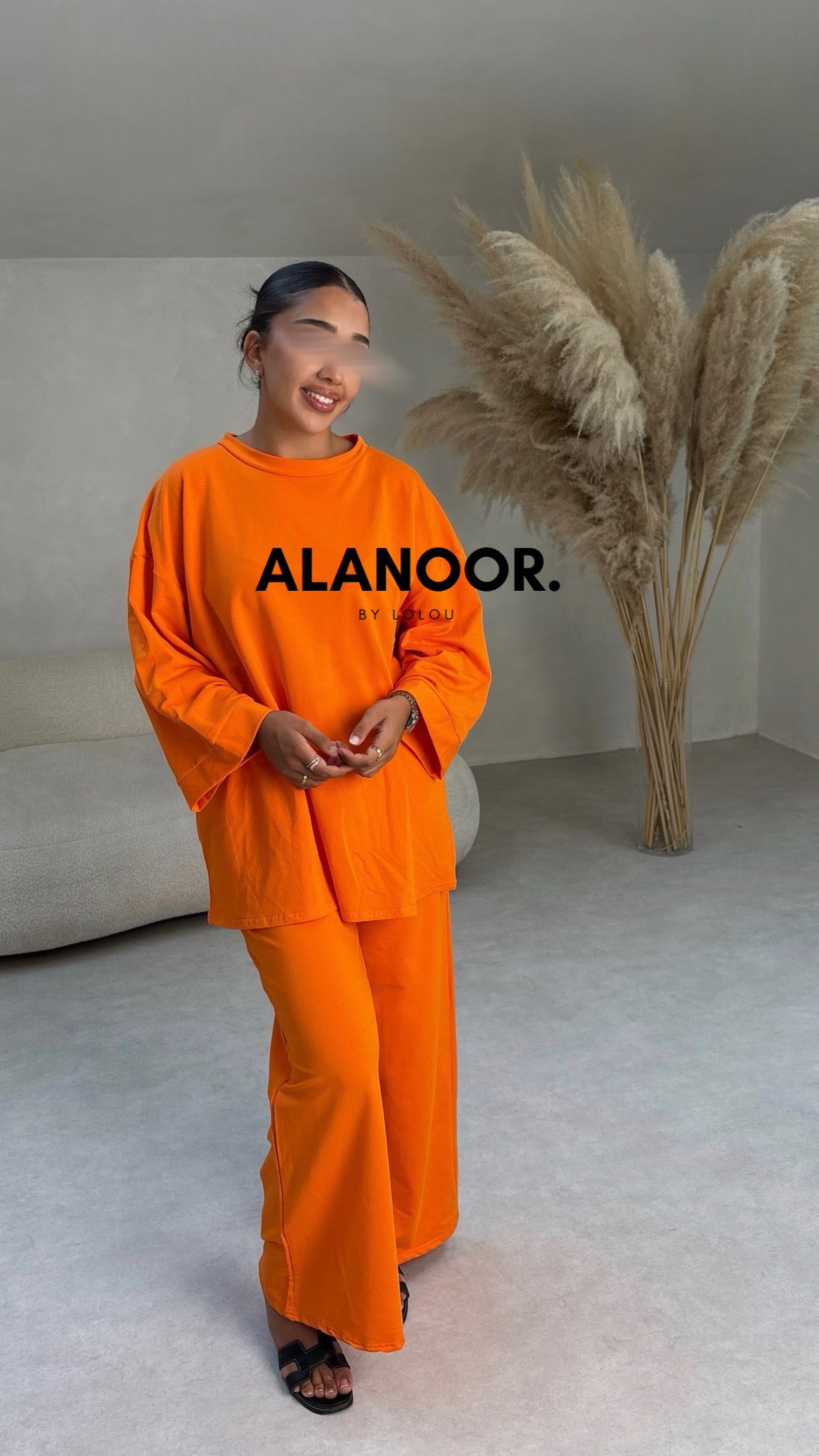 CONJUNTO OVERSIZE NARANJA
