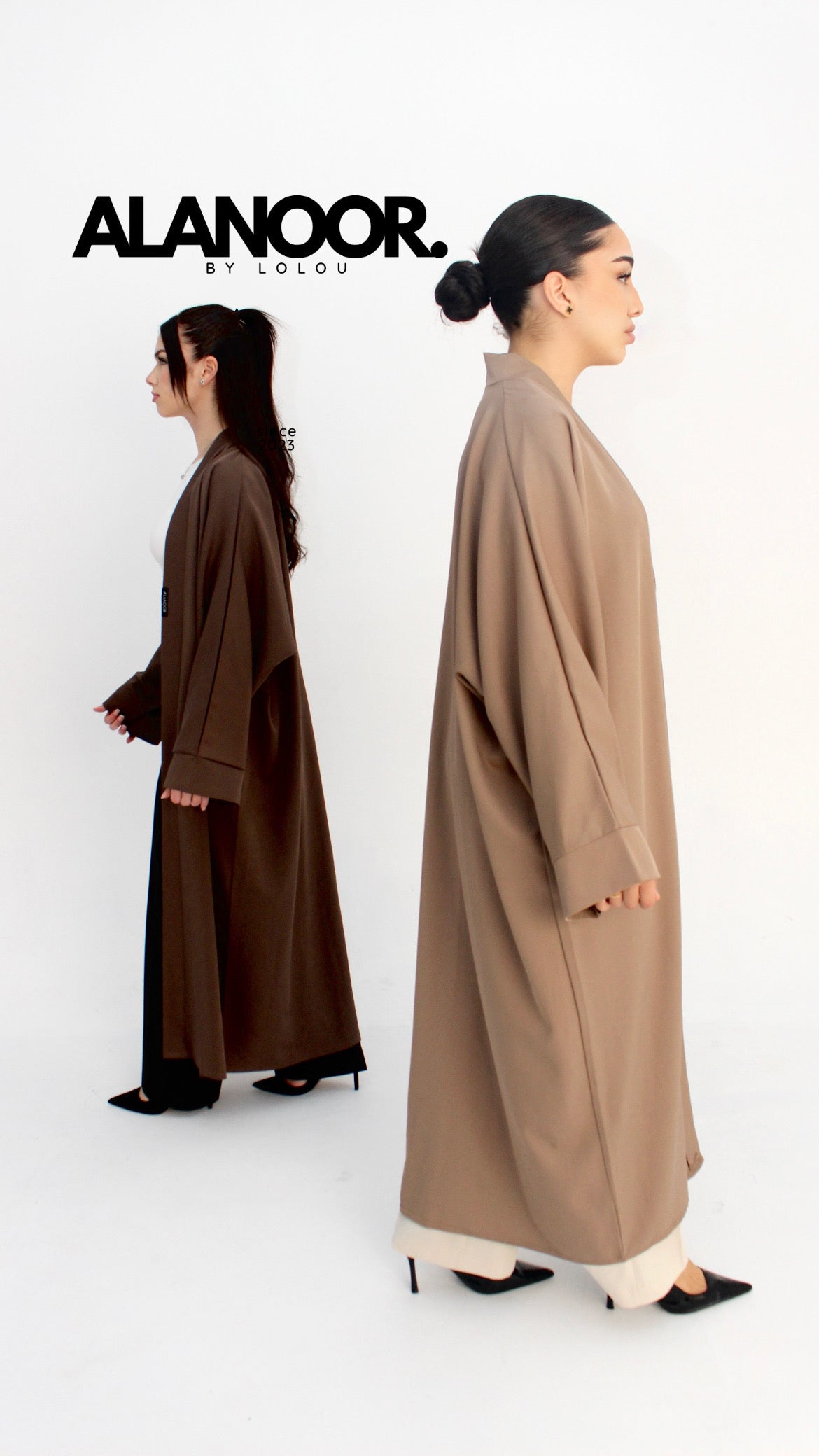 Kimono Largo Marrón Nude