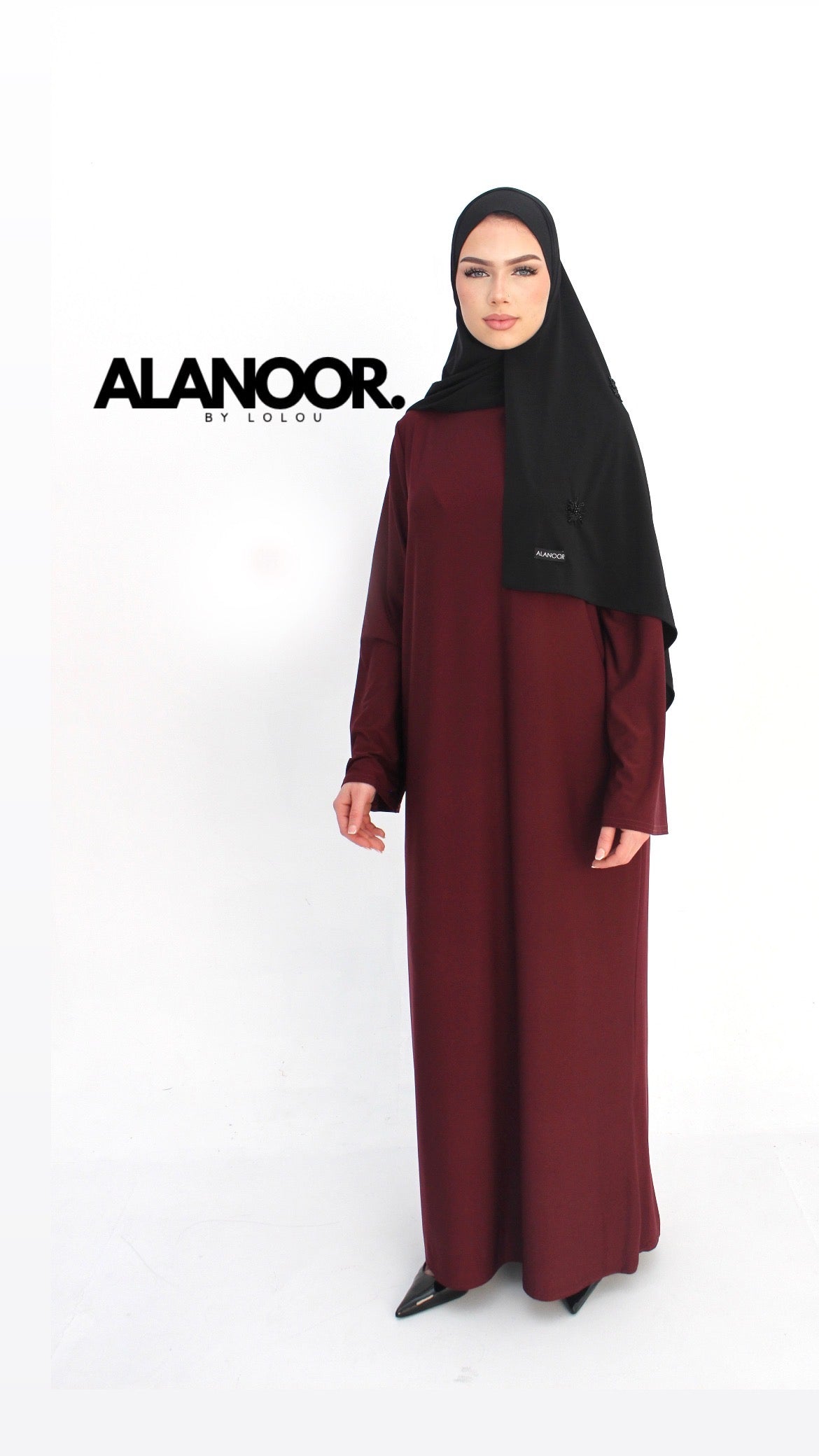 ABAYA JERSEY GRANATE BURDEOS