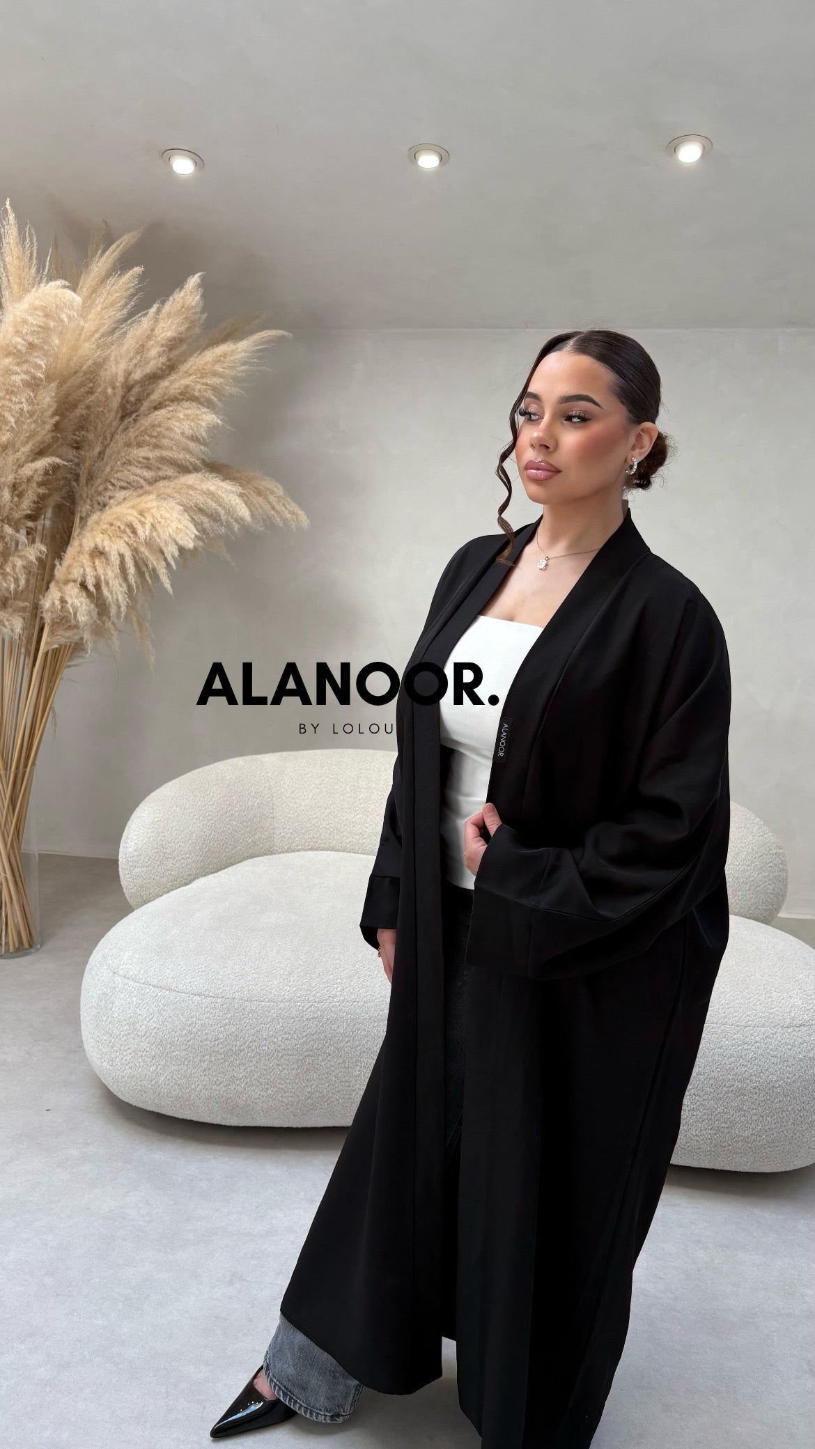 Kimono largo Negro