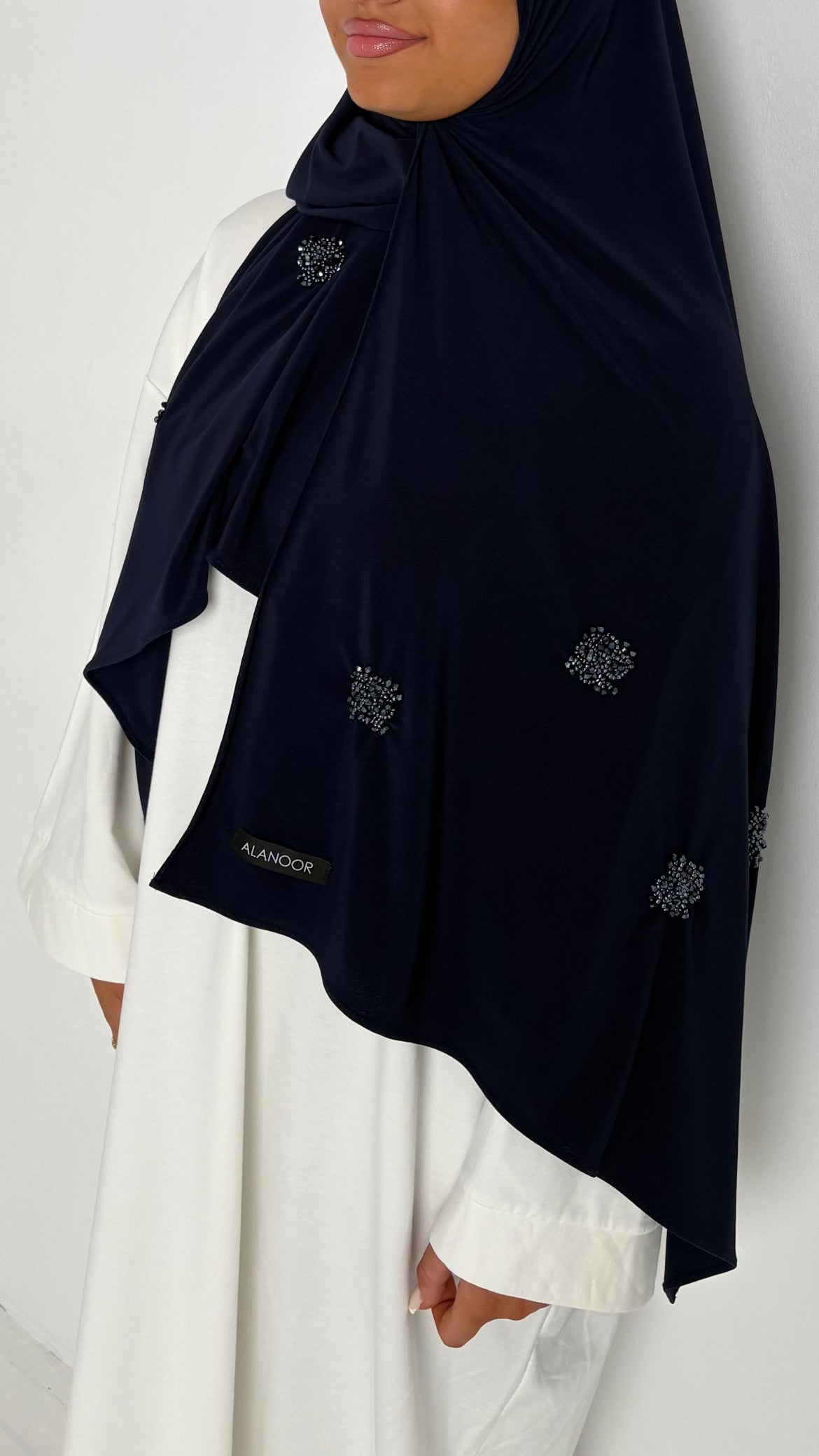 Hijab Jersey premium Azul marino