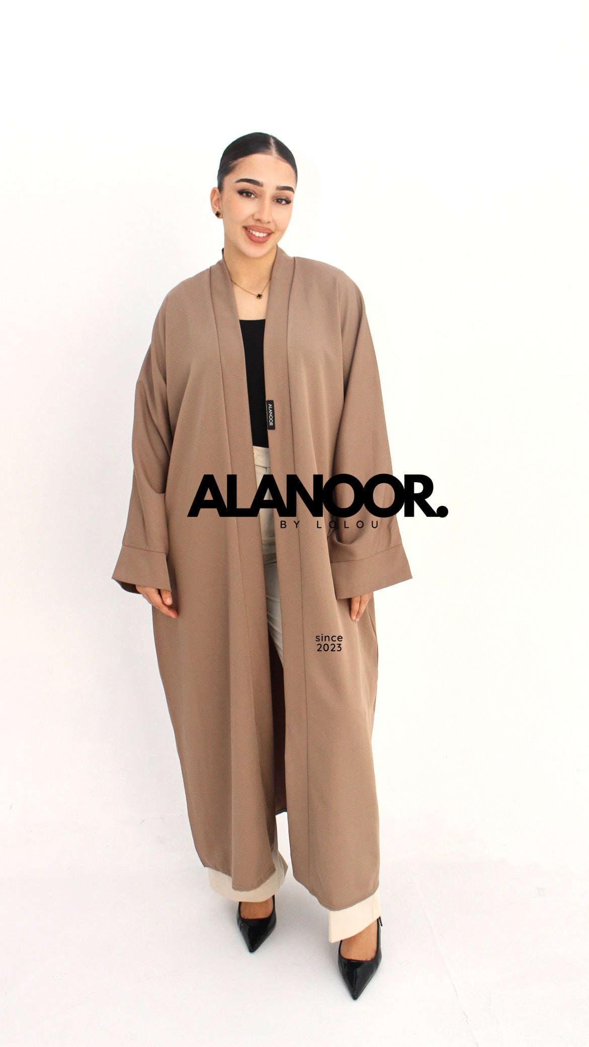 Kimono Largo Marrón Nude