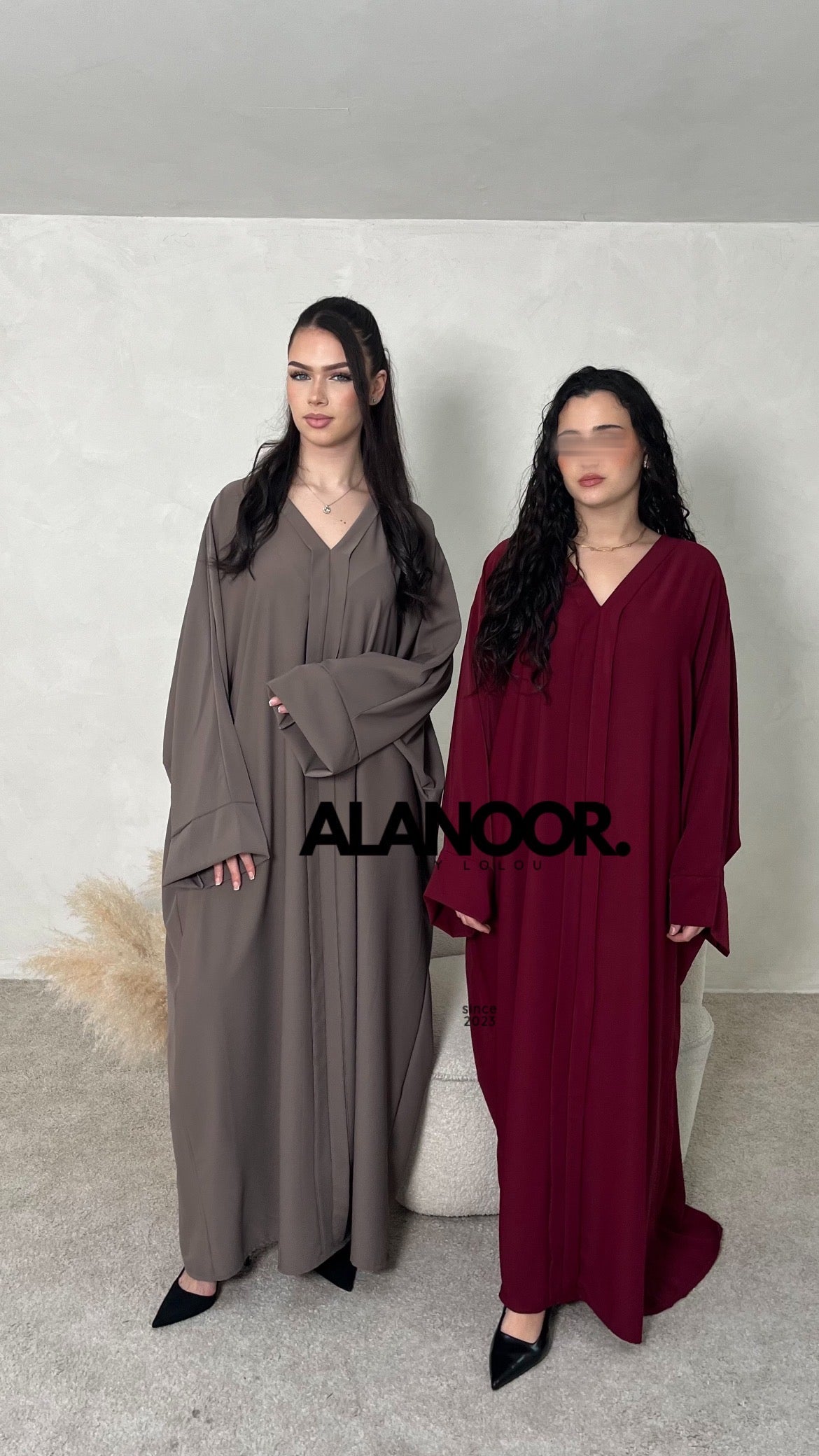 ABAYA FLUIDA TAUPE