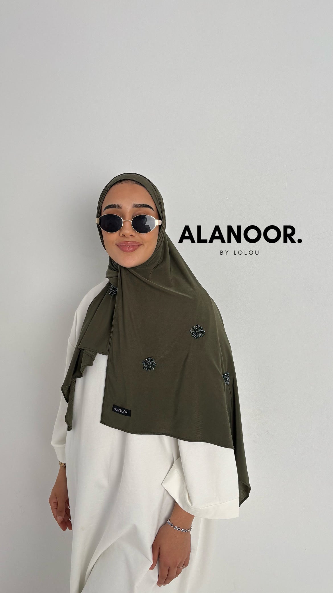 Hijab Jersey premium verde