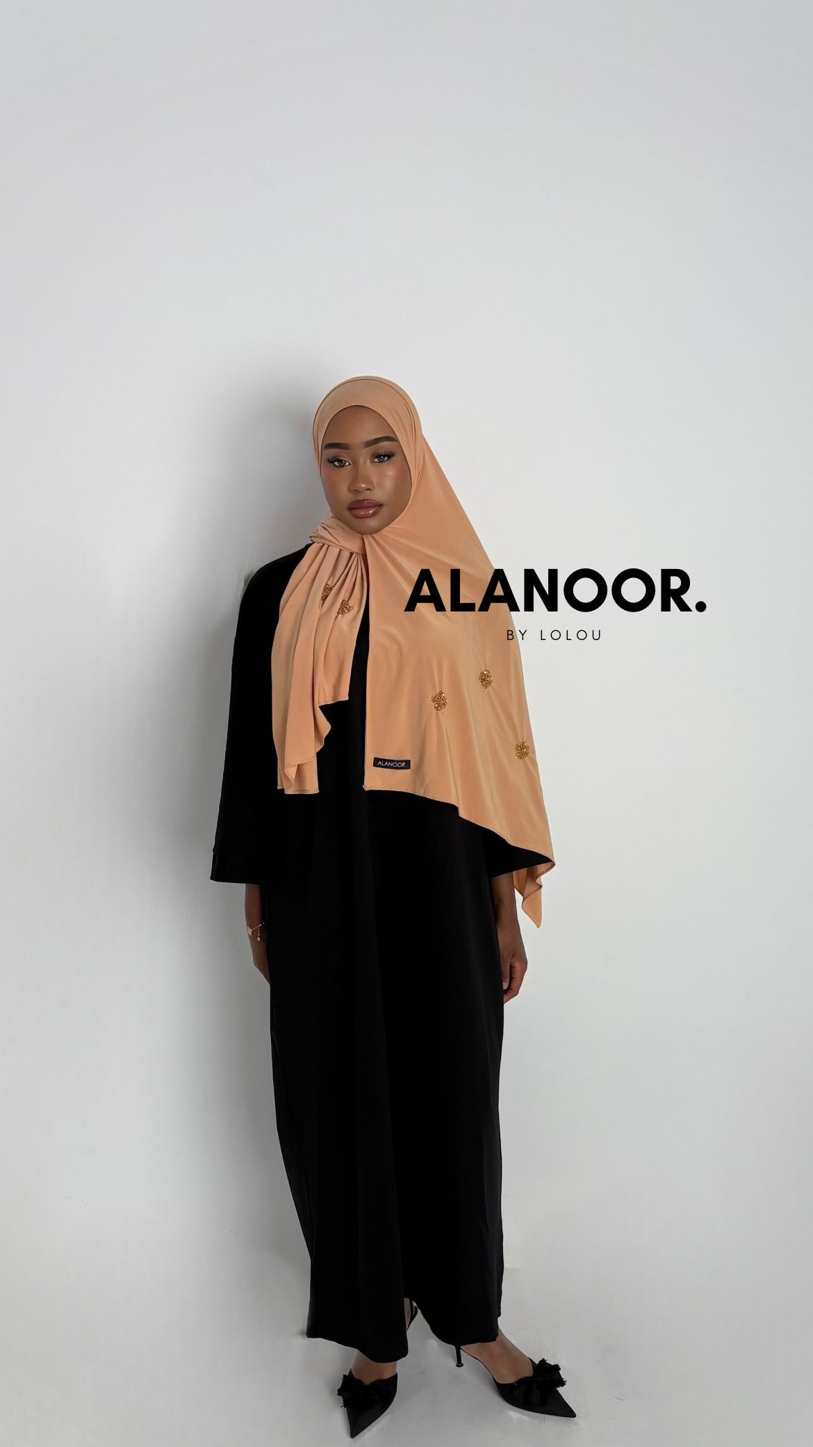 Hijab Jersey Premium salmón