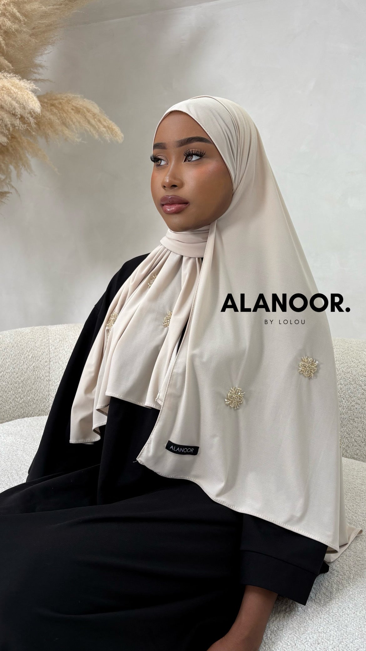 Hijab Jersey premium Beige