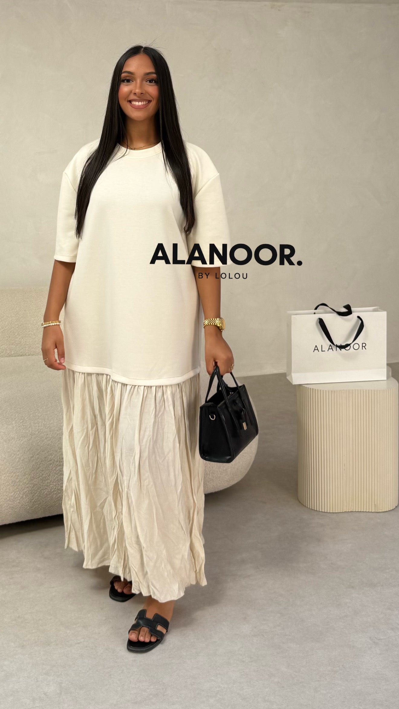 VESTIDO AMIRA BEIGE