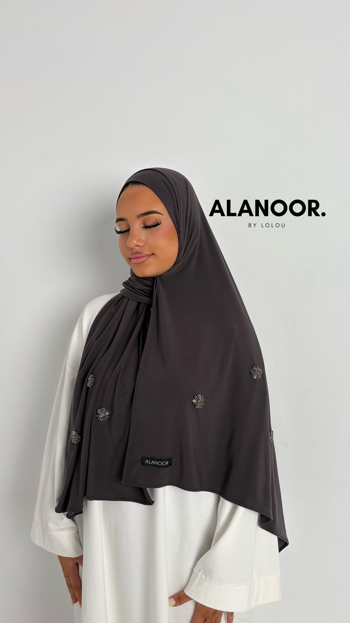 Hijab Jersey premium GREY