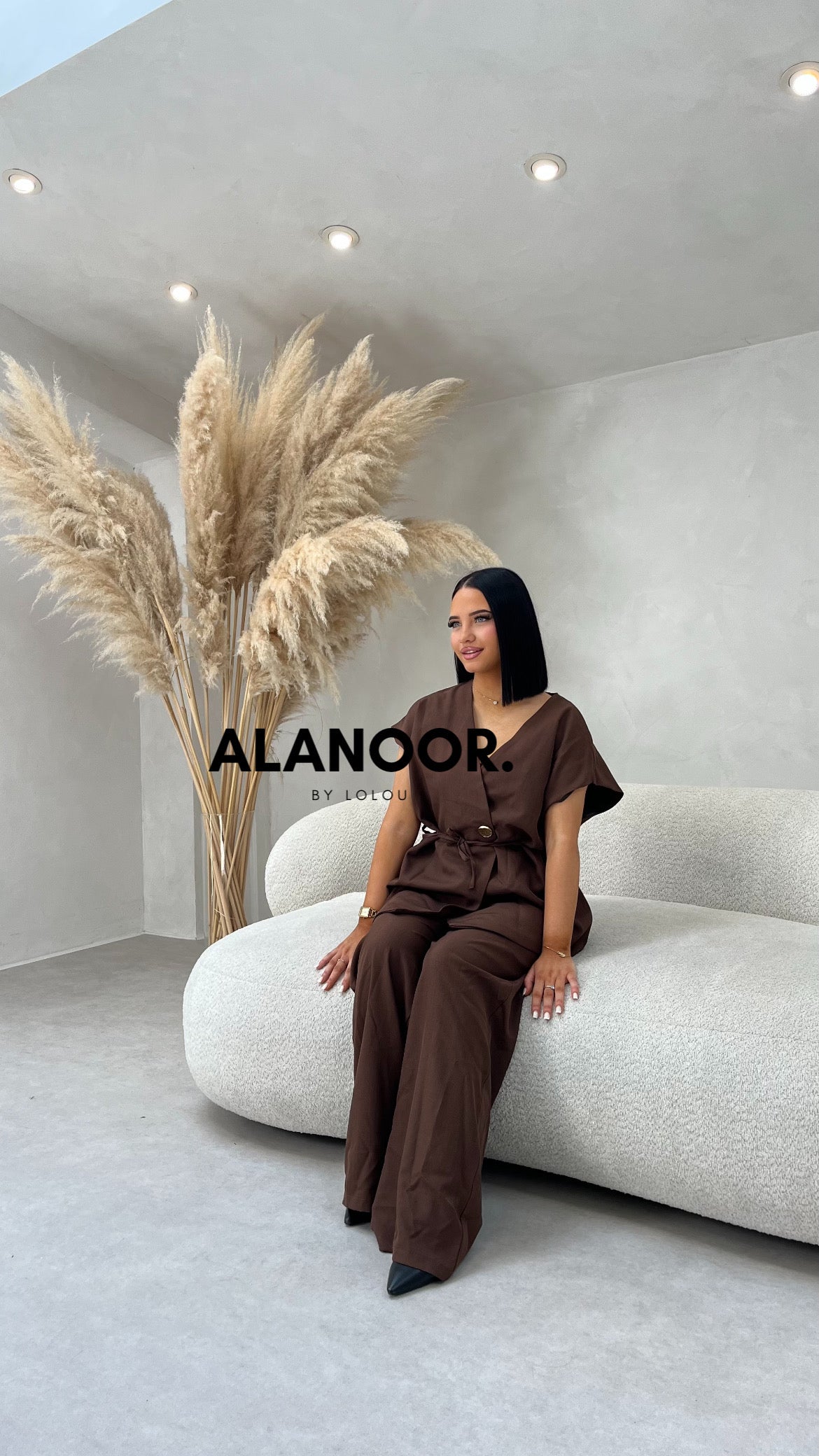Conjunto cruzado Marrón