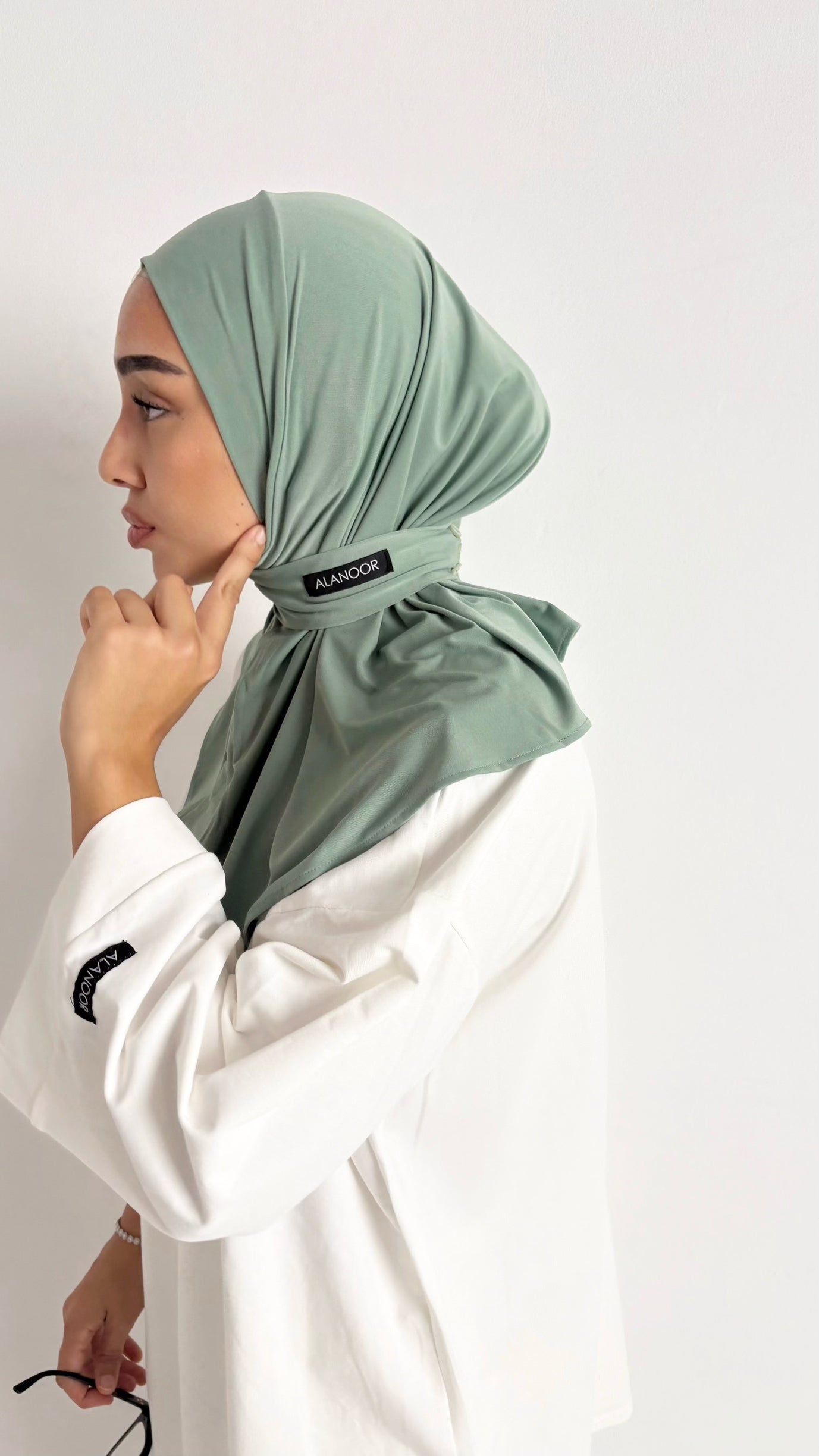 Hijab Instant ALANOOR verde salvia
