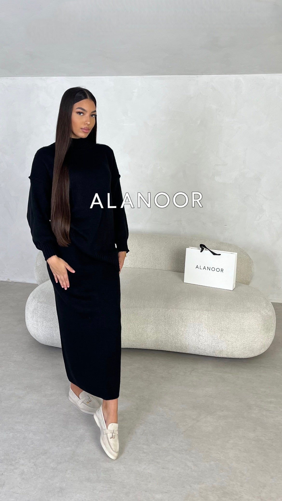 CONJUNTO JERSEY FALDA NEGRO