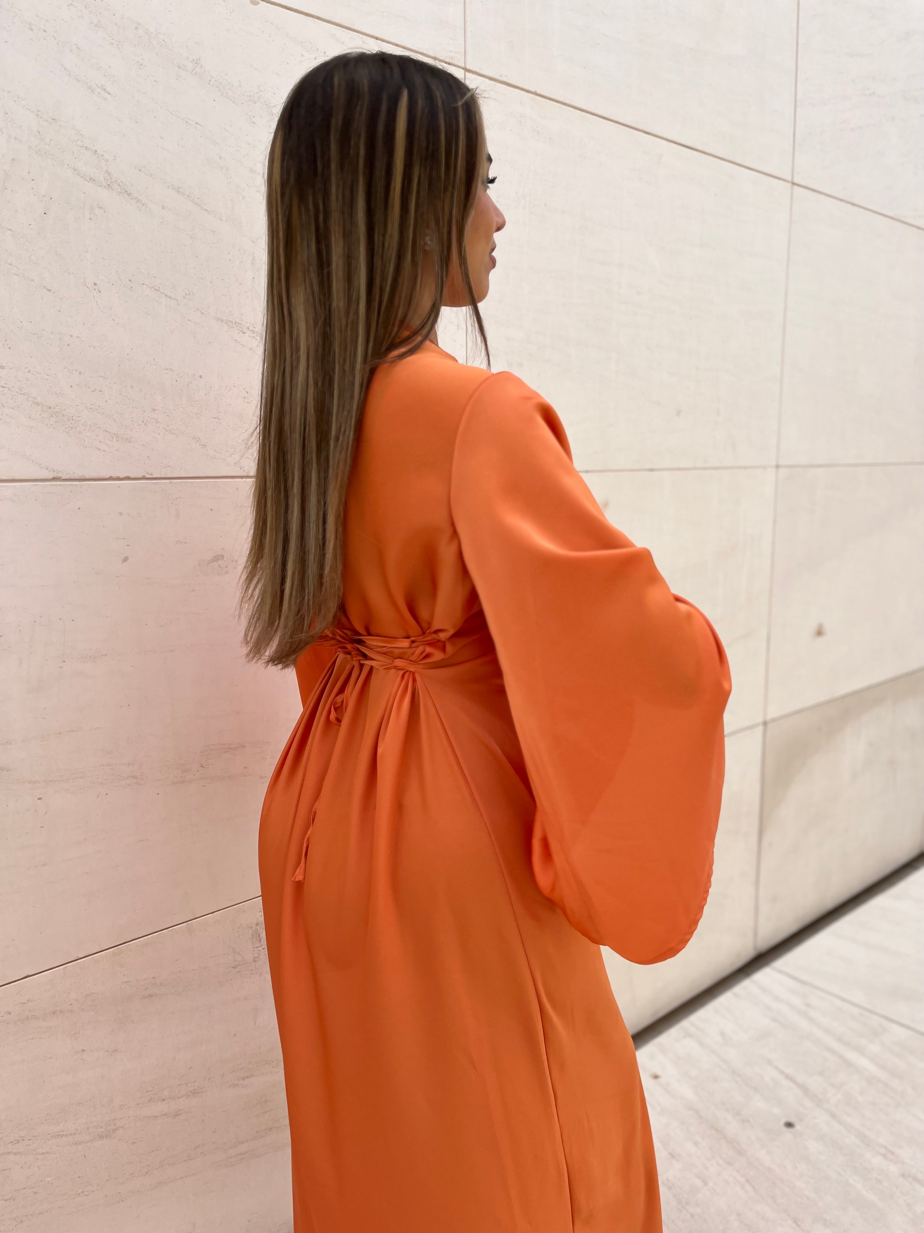 Vestido Lazo Naranja