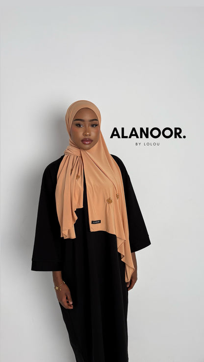 Hijab Jersey Premium salmón