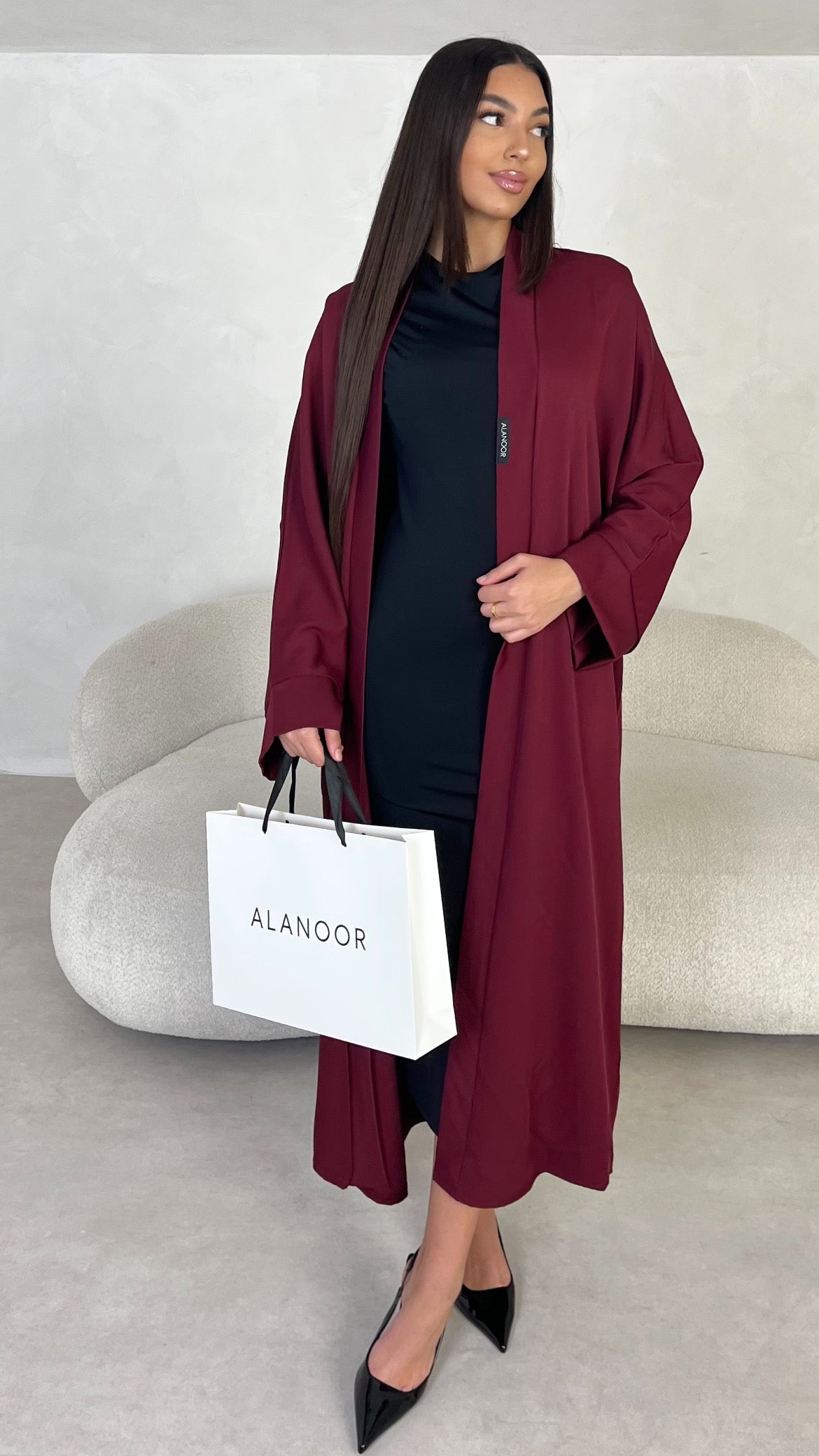Kimono Largo Granate