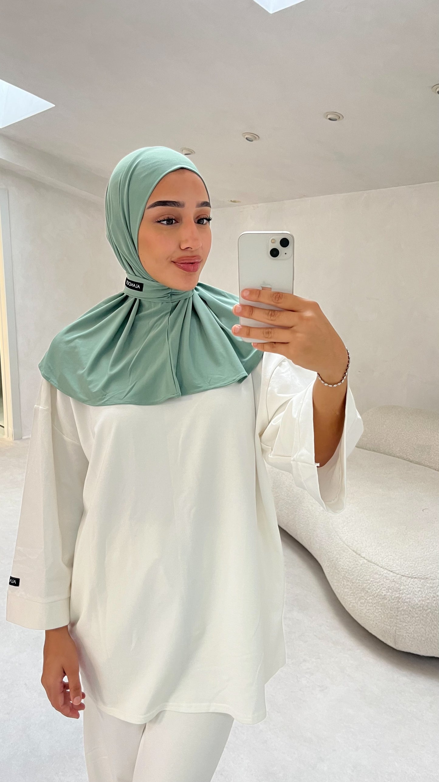 Hijab Instant ALANOOR verde salvia