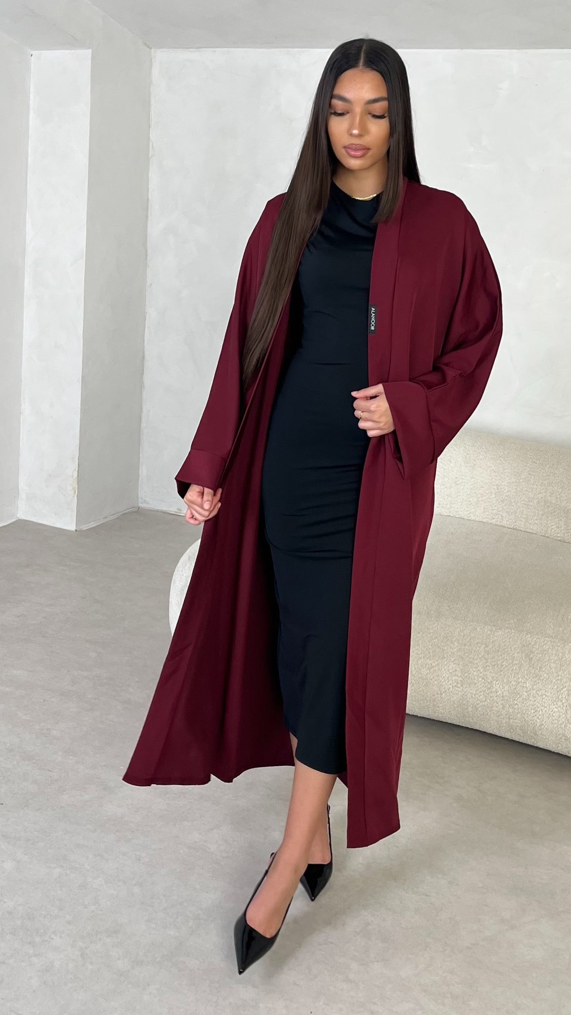 Kimono Largo Granate