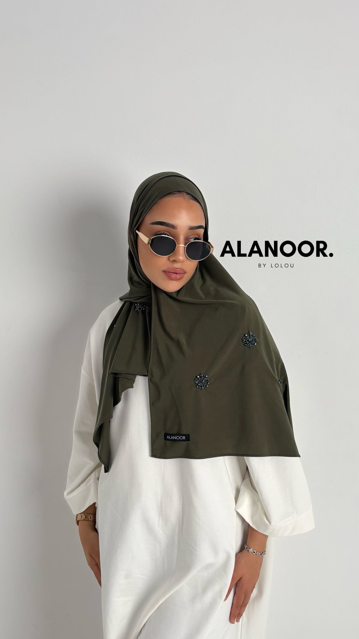 Hijab Jersey premium verde