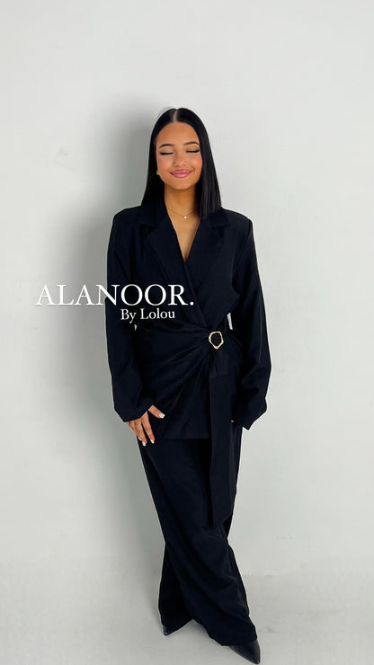 CONJUNTO BLAZER LAZO NEGRO