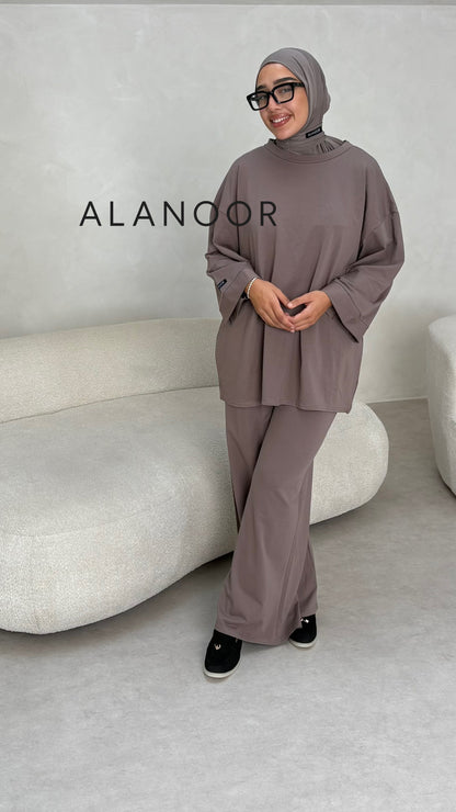 CONJUNTO OVERSIZE TAUPE