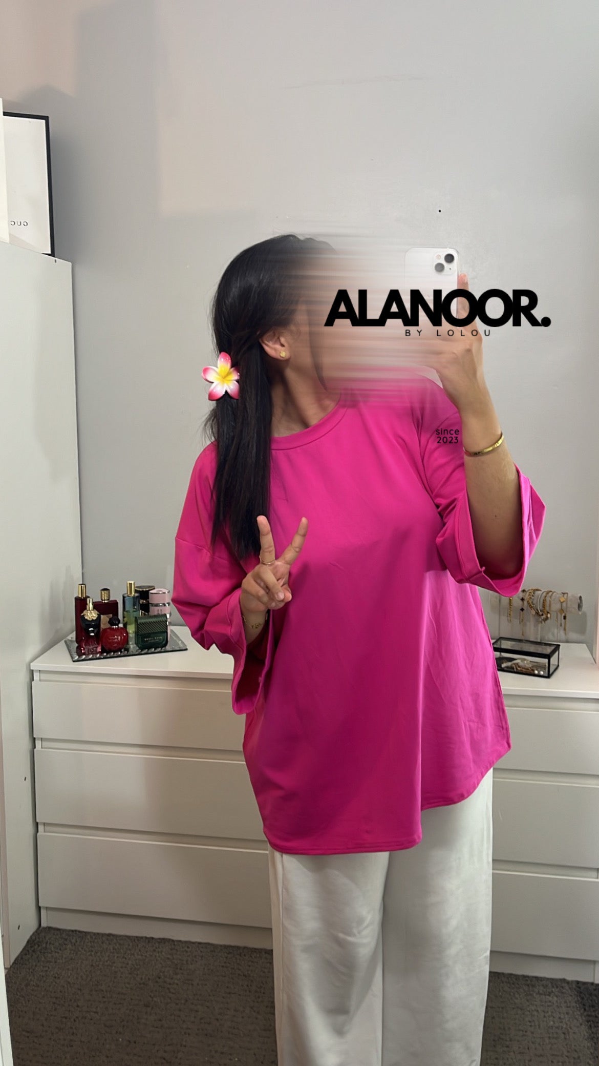 Camiseta Oversize Rosa