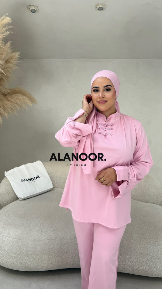 Burkini 3 piezas rosa
