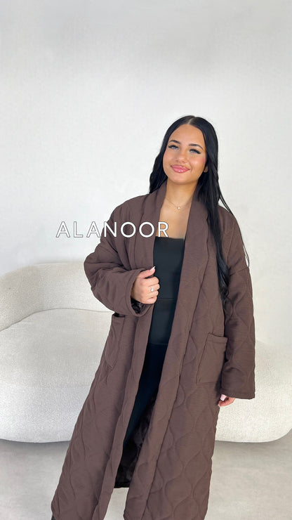 ABRIGO LARGO ACOLCHADO Marrón