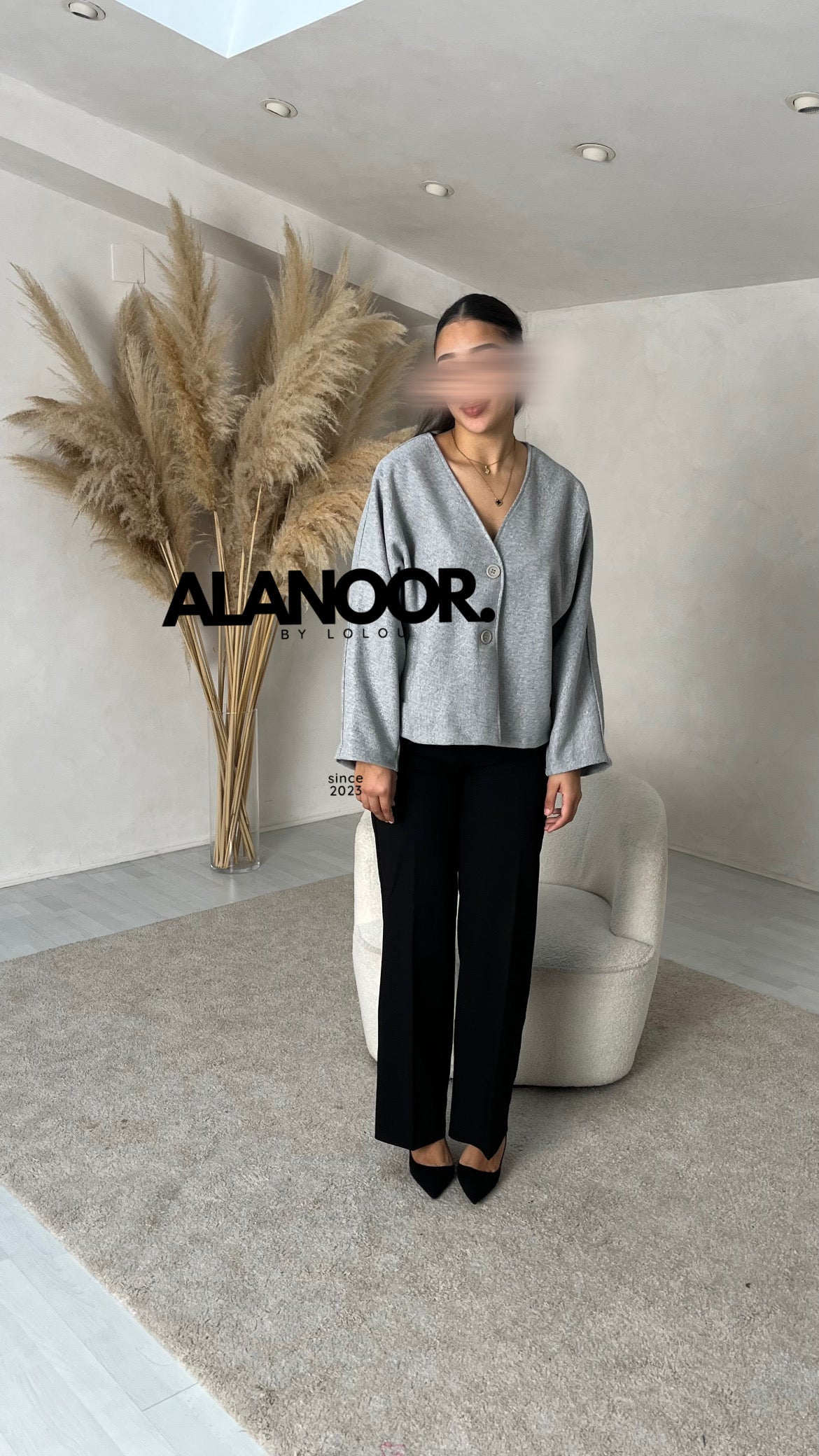 MINI BLAZER GRIS