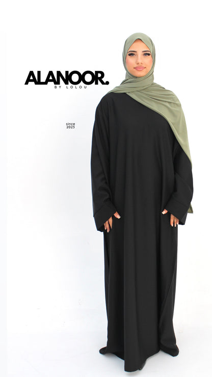 ABAYA QAMAR NEGRO