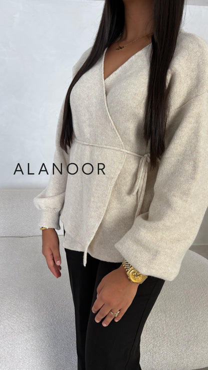 Jersey cruzado Beige