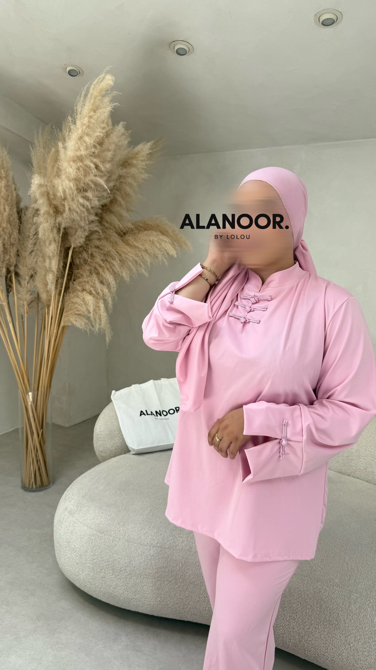 Burkini 3 piezas rosa