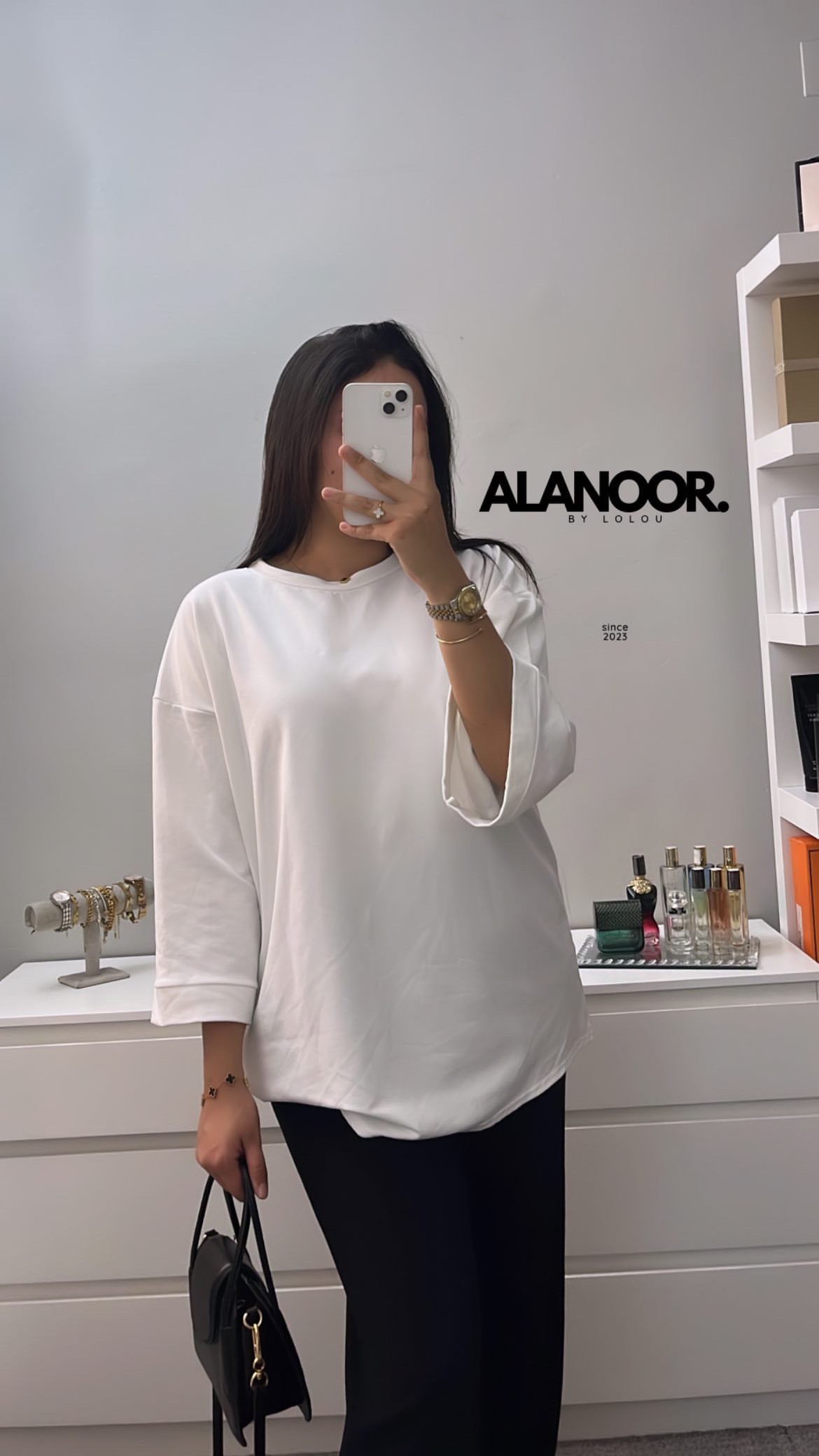 Camiseta oversize blanco