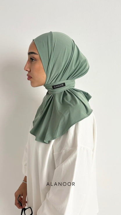 Hijab Instant ALANOOR verde salvia