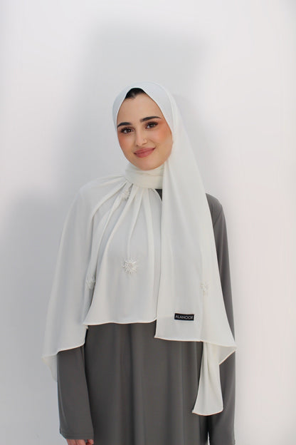 Hijab Jersey Blanco