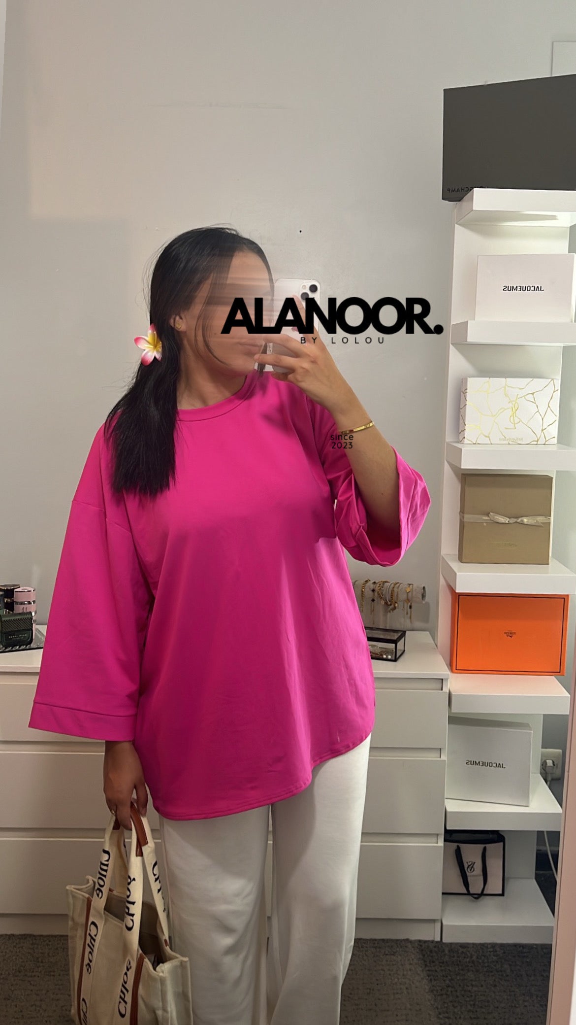 Camiseta Oversize Rosa