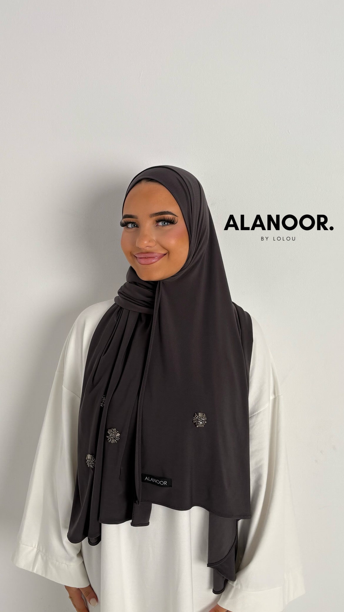 Hijab Jersey premium GREY