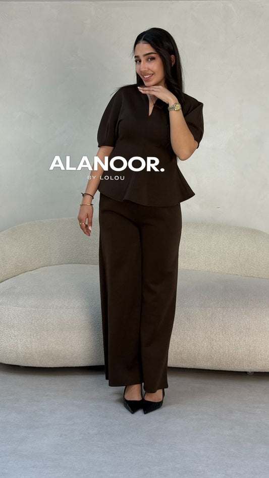 Conjunto Miss marrón