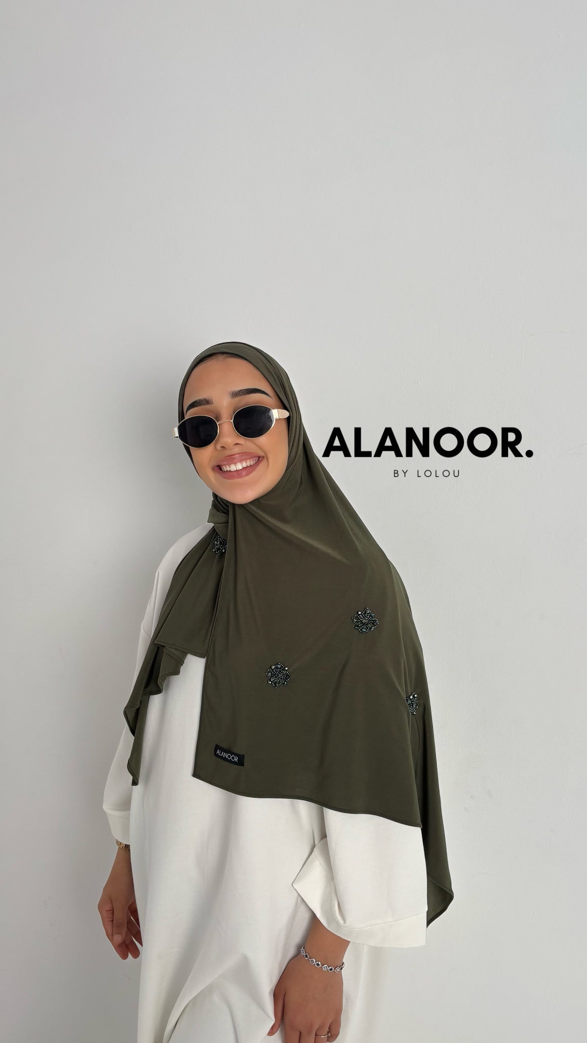 Hijab Jersey premium verde